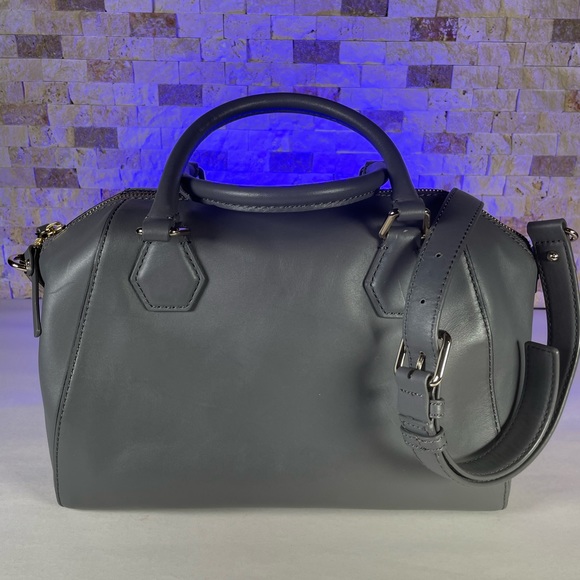 Kate Spade Catherine Pippa Street Pippa Satchel Gray Leather - Picture 2 of 13